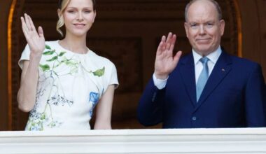 Princely Couple celebrates Corpus Christi from Palace Window