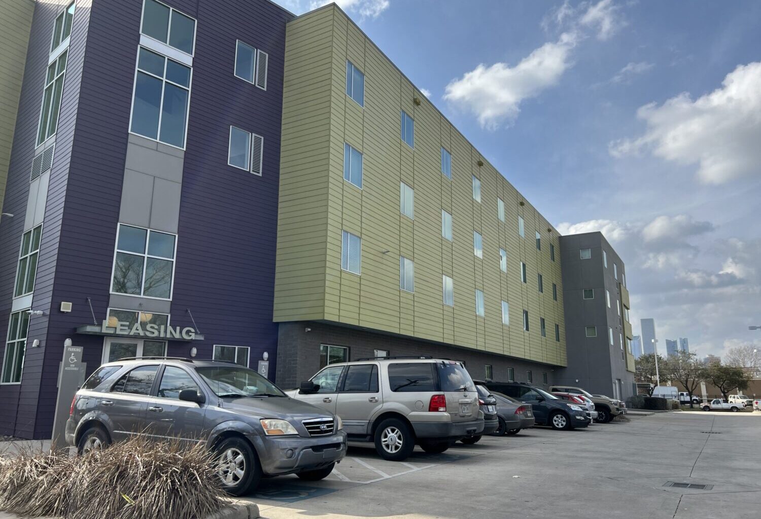Exterior of New Hope Housing apartment building