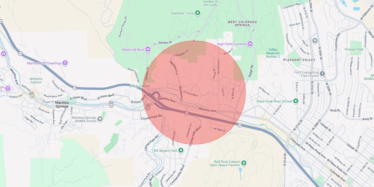 Shelter-in-place order issued east of Manitou Springs for law enforcement activity