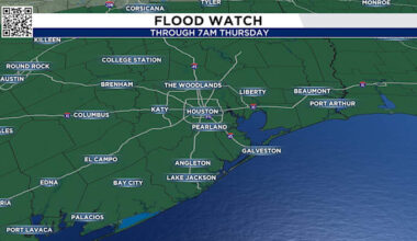 Houston Weather: Tropical rains bring possible flood threat on Tuesday