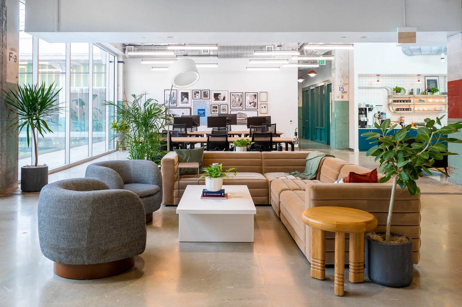 Image may contain Home Decor Indoors Architecture Building Furniture Living Room Room Foyer Couch and Table