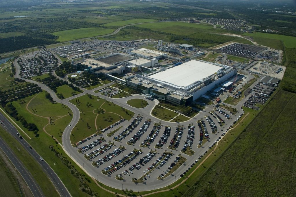 This file image, provided by Samsung Electronics Co. on March 30, 2026, shows its chip factory in Austin, Texas. (PHOTO NOT FOR SALE) (Yonhap)