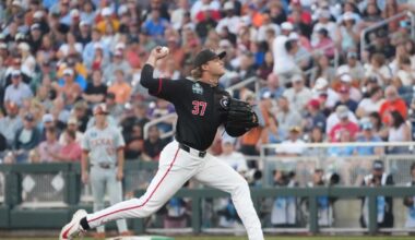 Georgia baseball defeats Texas behind stellar night by Joey Volchko in CWS