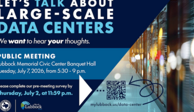 City of Lubbock Seeks Public Input on Large-Scale Data Centers at Public Meeting July 7