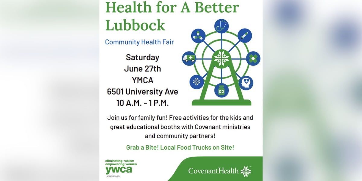 Covenant Health, YWCA to host community health fair June 27 in Lubbock
