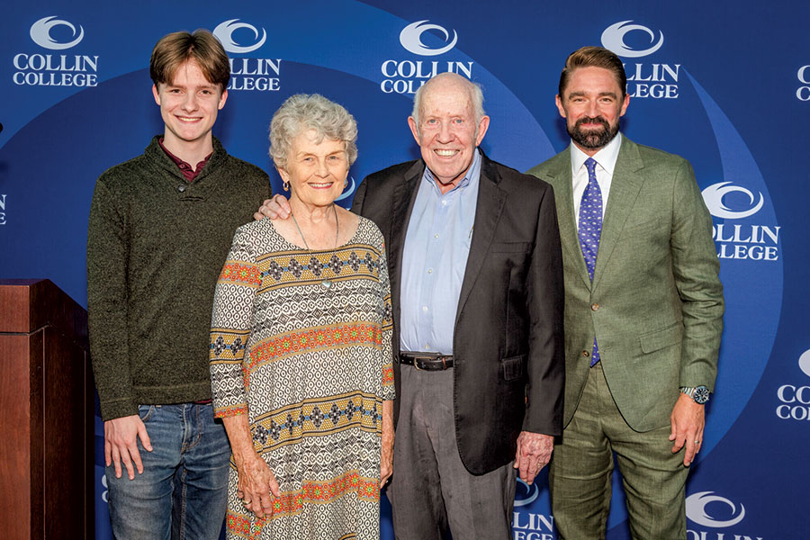 Founding trustee Collins retires after 41 years of service