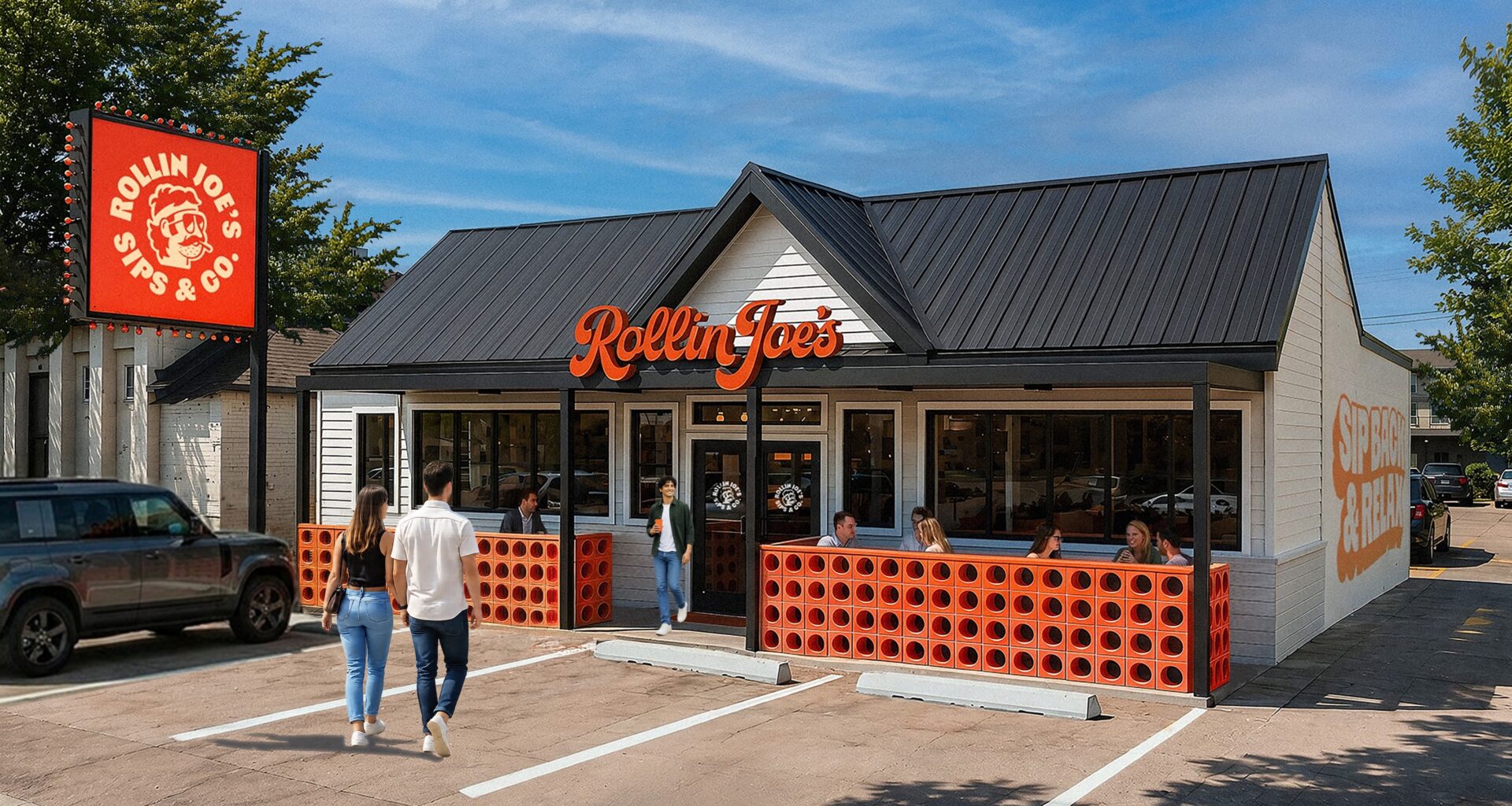 Rendering of new sandwich spot Rollin' Joe's