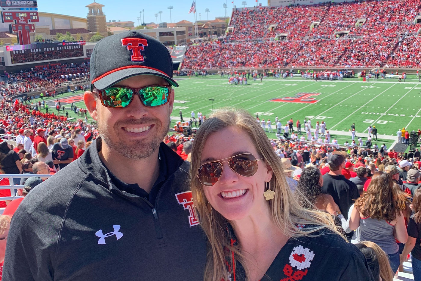 Ryan Horn with wife Kaitlyn.