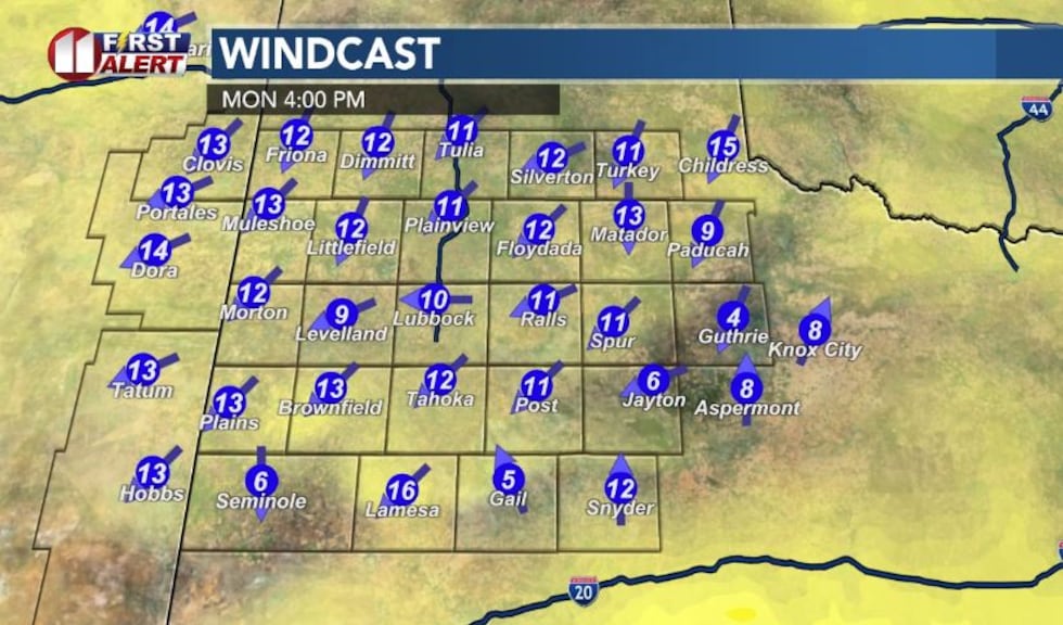 In Lubbock the high temperature soared to 106 degrees, just two degrees short of the record on...