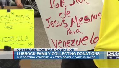 Lubbock family collects items for survivors of Venezuela earthquakes