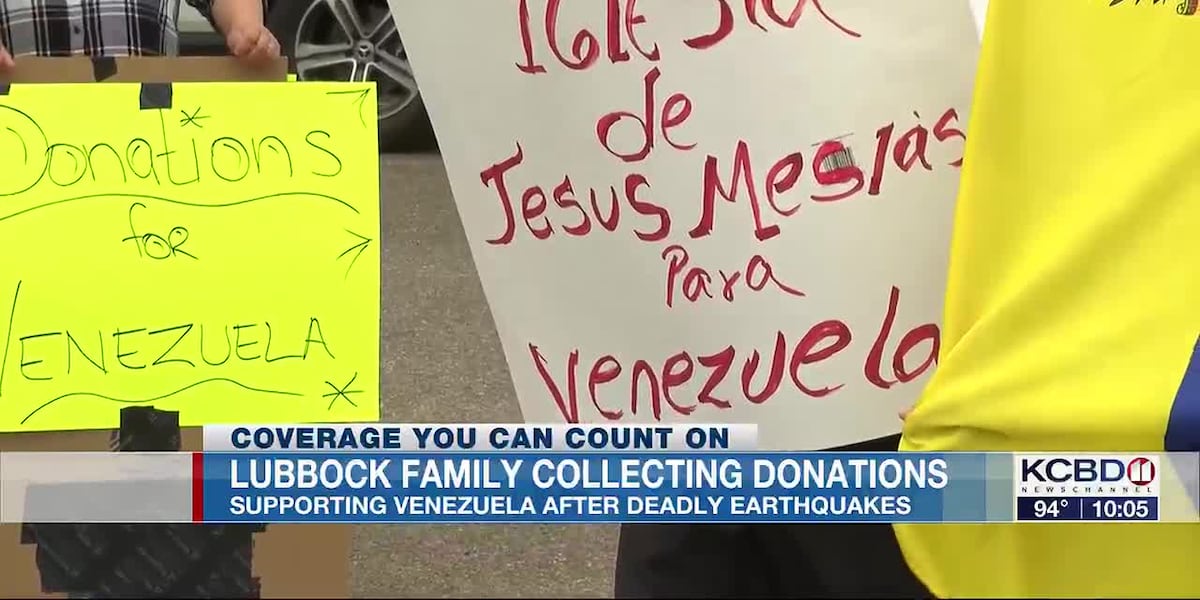 Lubbock family collects items for survivors of Venezuela earthquakes
