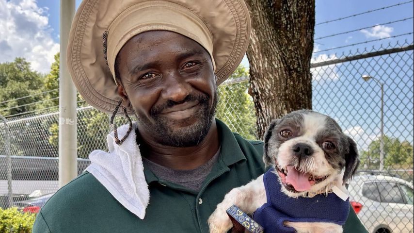 Houston man, his dog reunited in Baton Rouge after more than a year apart