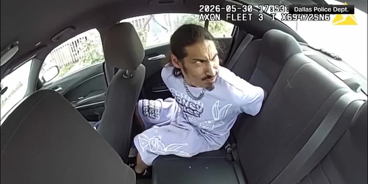 WATCH: Man in custody steals Dallas Police patrol unit during traffic stop