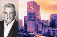 Texas Stock Exchange's James Lee with the Bank of America Tower at Parkside