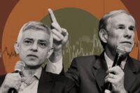 Mayor Sadiq Khan and Governor Greg Abbott