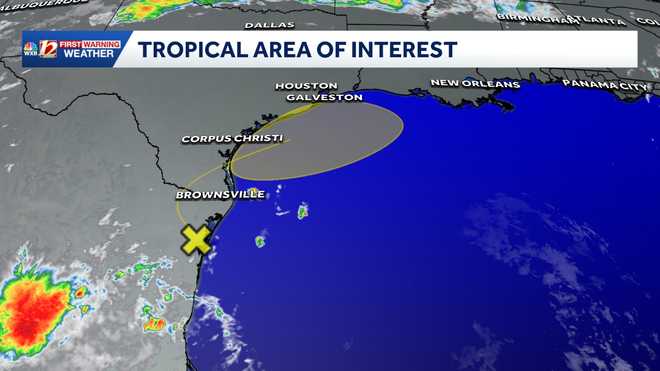 Gulf: Tropical Area of Interest in June, broad area of low pressure has a chance to develop Gulf: Tropical Area of Interest in June, broad area of low pressure has a chance to develop