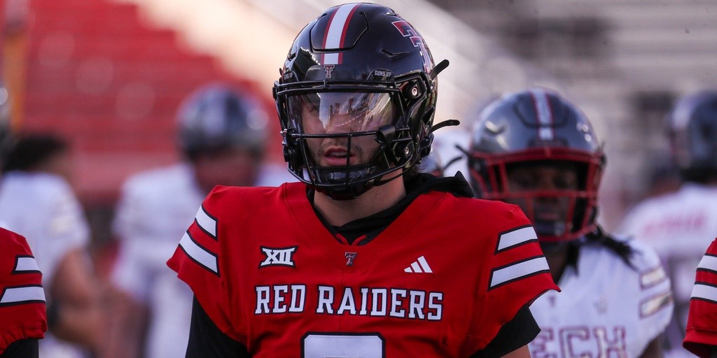 Texas Tech's Brendan Sorsby looks on during the spring football game, Friday, April 17, 2026, at Jones AT&T Stadium.