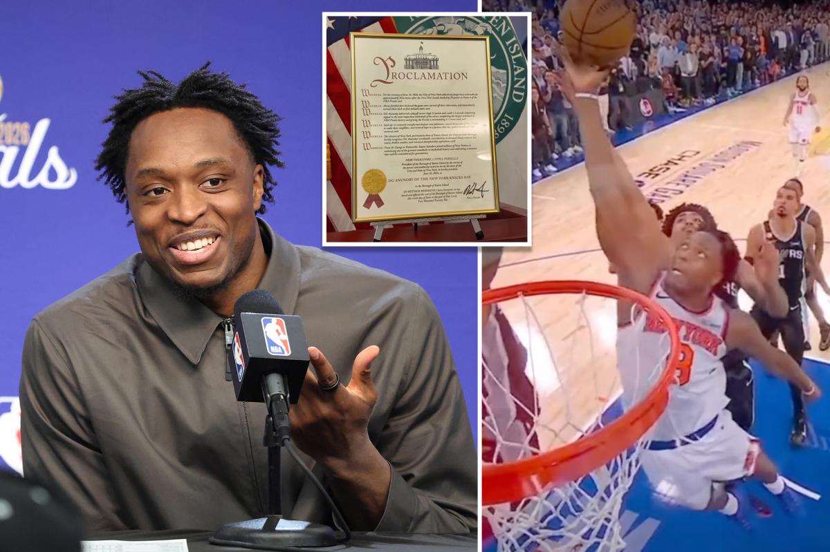 NYC boroughs declare official 'OG Anunoby Day' after Knicks hero's miraculous tip-in crushes San Antonio
