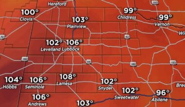 Lubbock hits 106 on first day of summer
