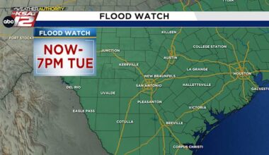 MONDAY MORNING: Flash Flood Warning for San Antonio metro area through the morning commute