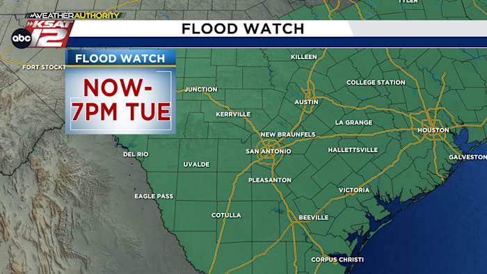 MONDAY MORNING: Flash Flood Warning for San Antonio metro area through the morning commute