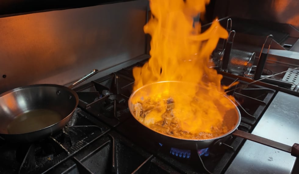 Bossier City chef, Israel Andrade, who owns La Dolce Vita, is cooking food at World Cup...
