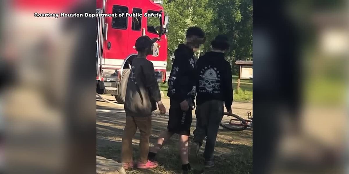 ‘They refused to be bystanders’: Three teens help battle Houston forest fire with buckets