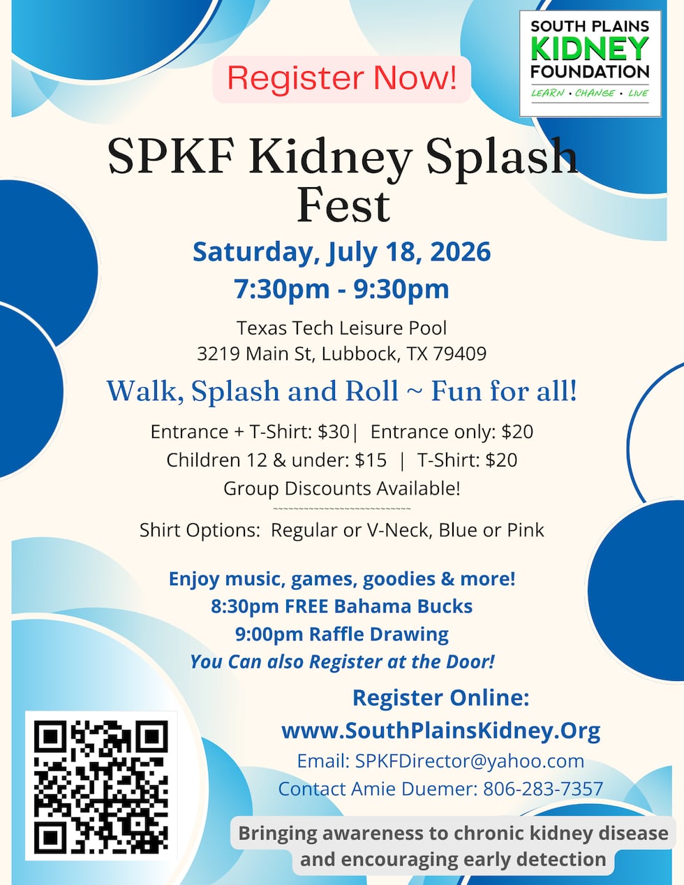 SPKF Kidney Splash Fest