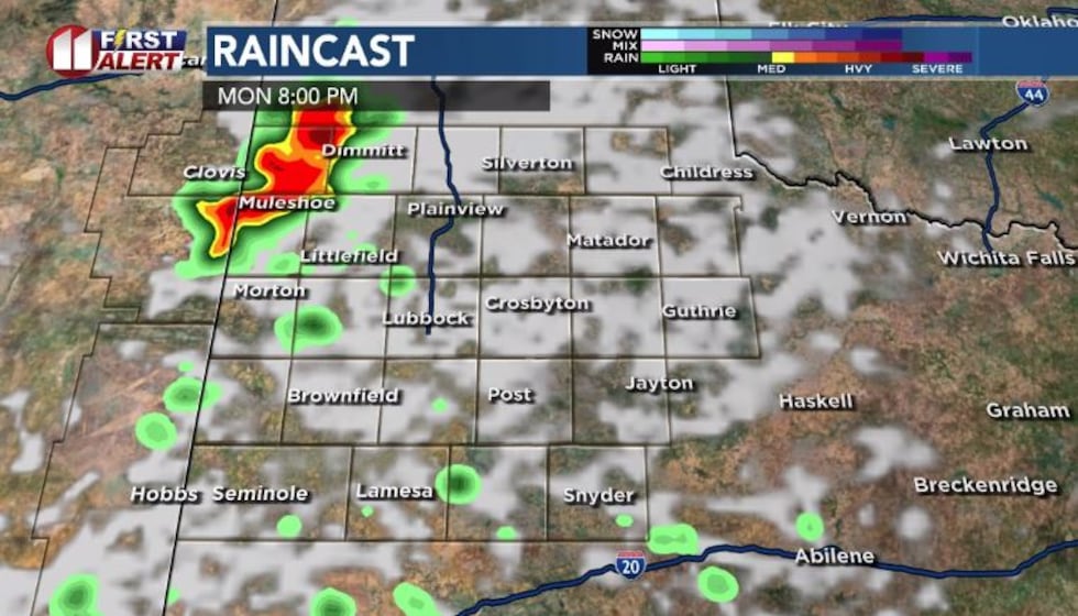 Rain chances will linger through Monday evening over the area, but the probabilities will be...