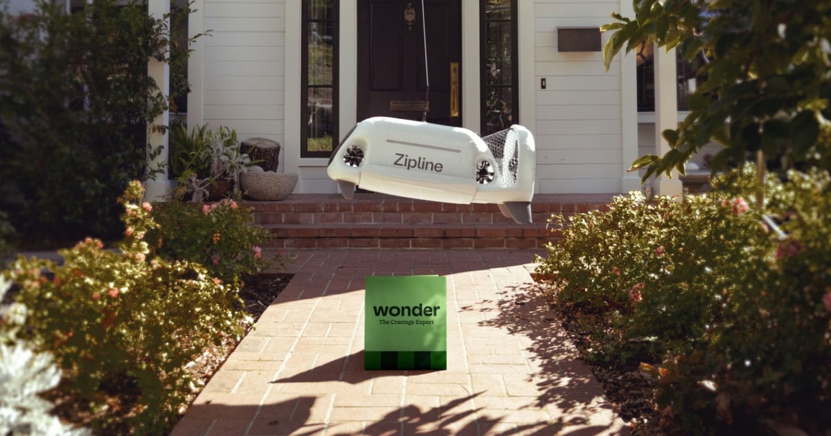 Wonder partners with Zipline for drone delivery in Texas