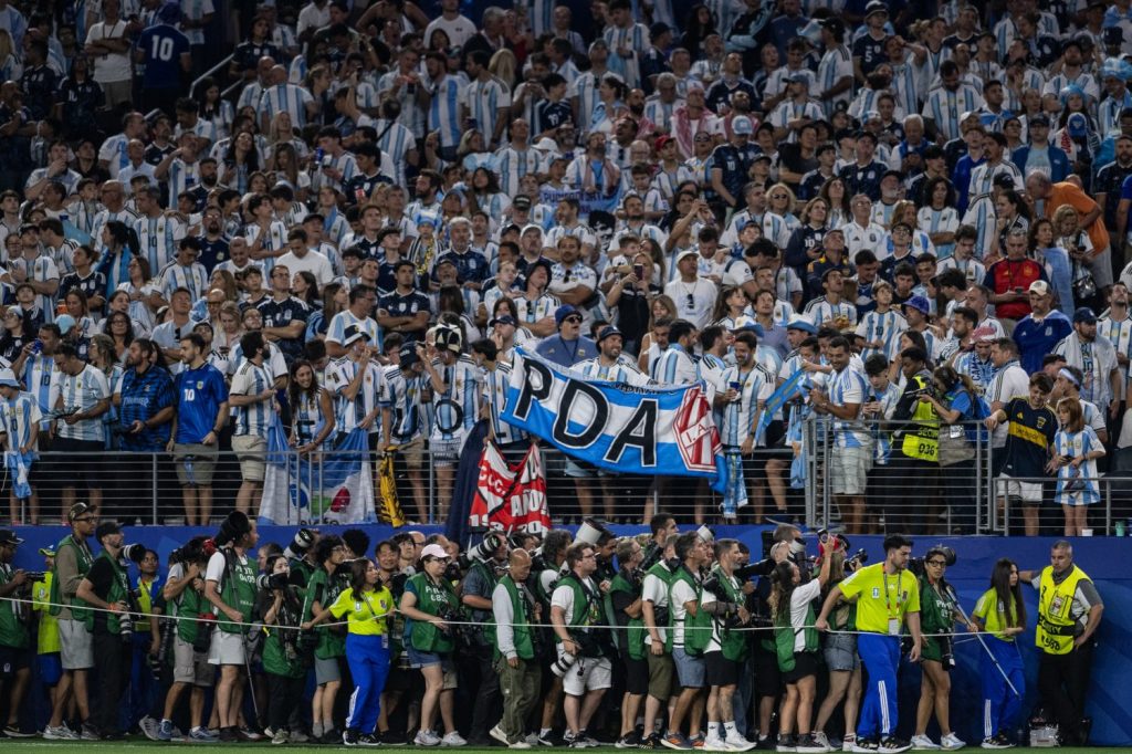 Argentine fans at the 2026 world cup in Dallas