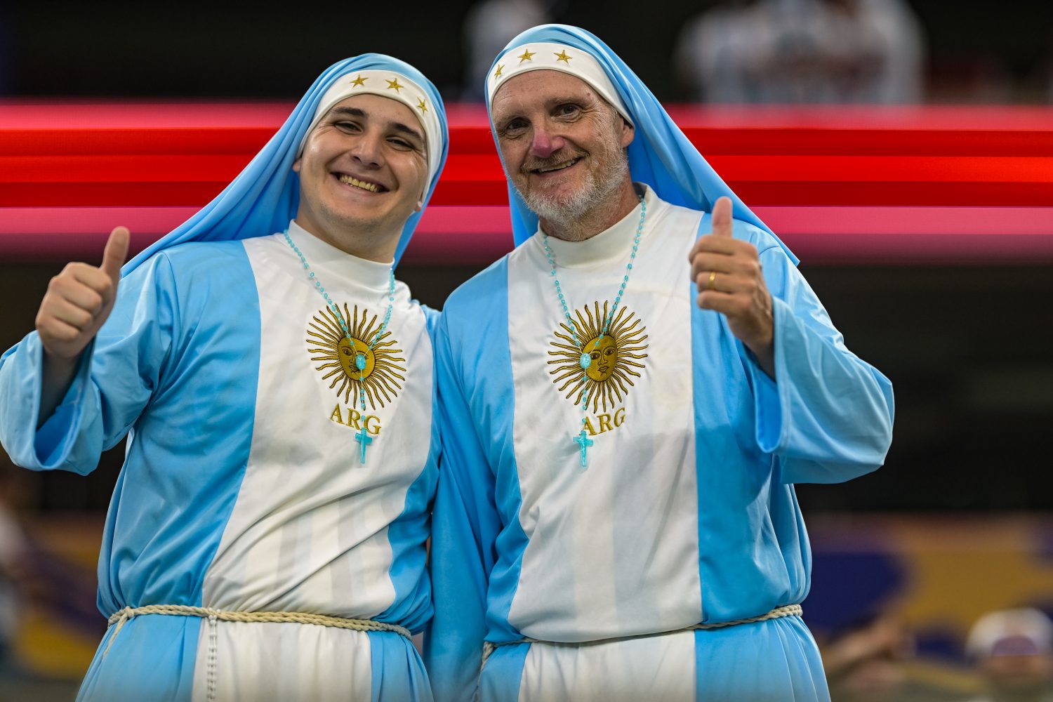 Argentine soccer fans at World Cup