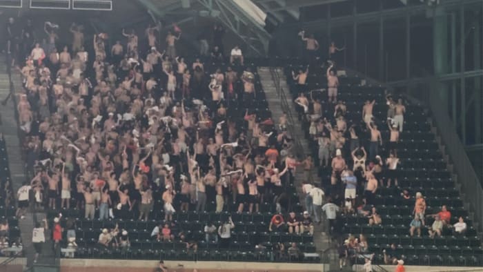 What are these bare-chested guys doing at Astros games? The viral ‘Tarps Off’ movement, explained