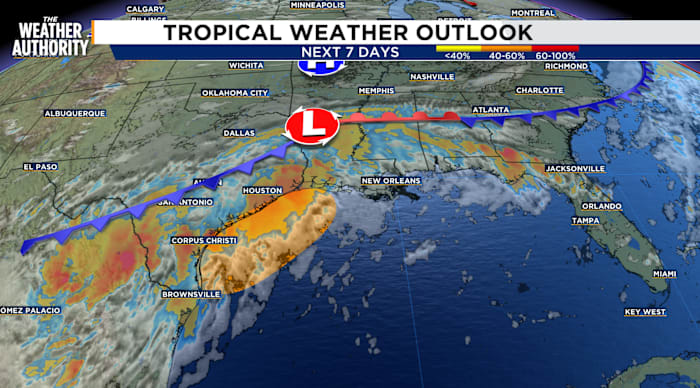 Tropical Threat Looms as Gulf Showers Move Toward Texas