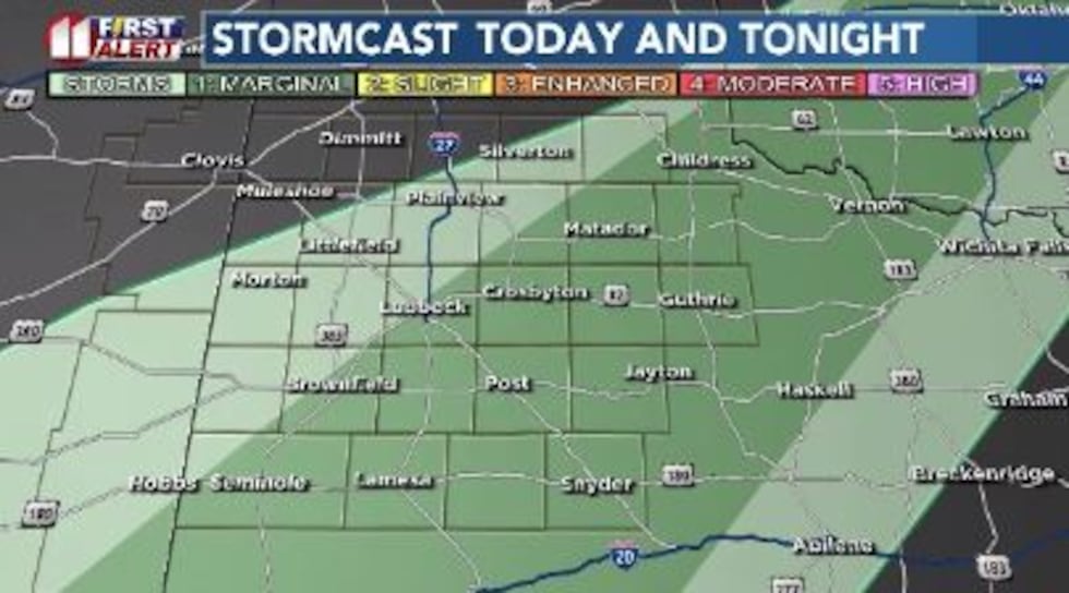 Once again, heat and moisture are bringing showers and storms to the South Plains.