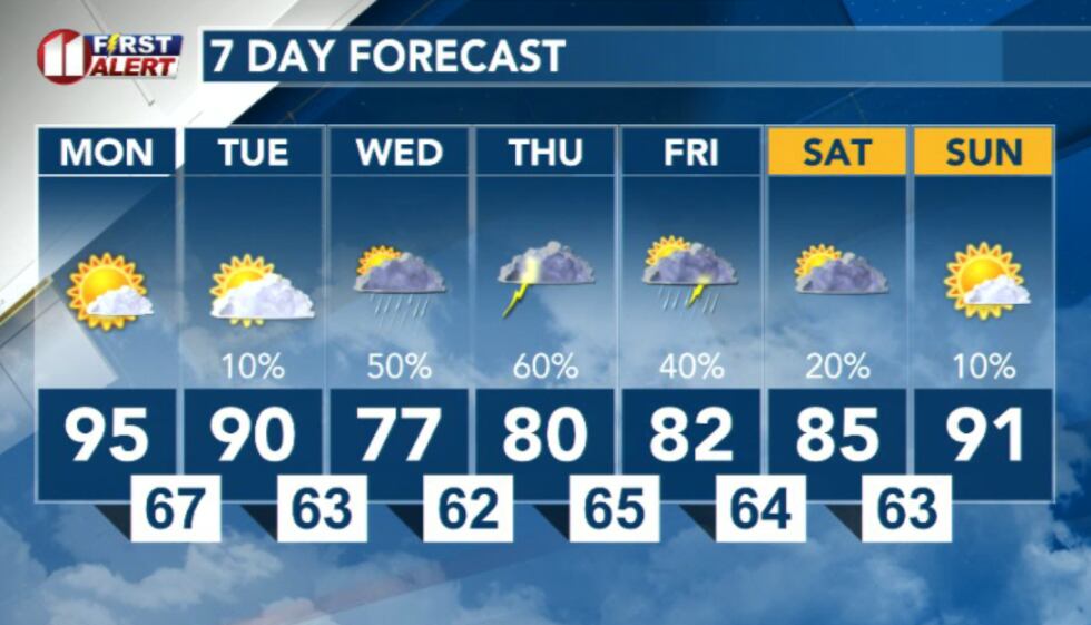 7 Day forecast