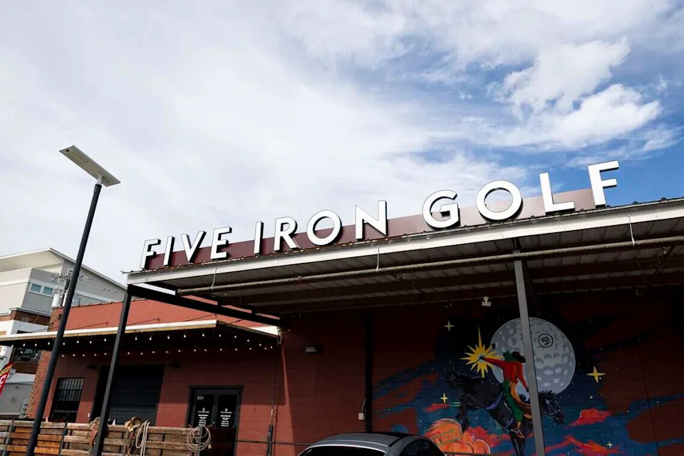 Five Iron Golf celebrates its grand opening at 824 W. Daggett Ave. on Thursday, June 11, 2026 in Fort Worth. Five Iron Golf offers golf simulation, a full-service bar, food menu and other games for entertainment.