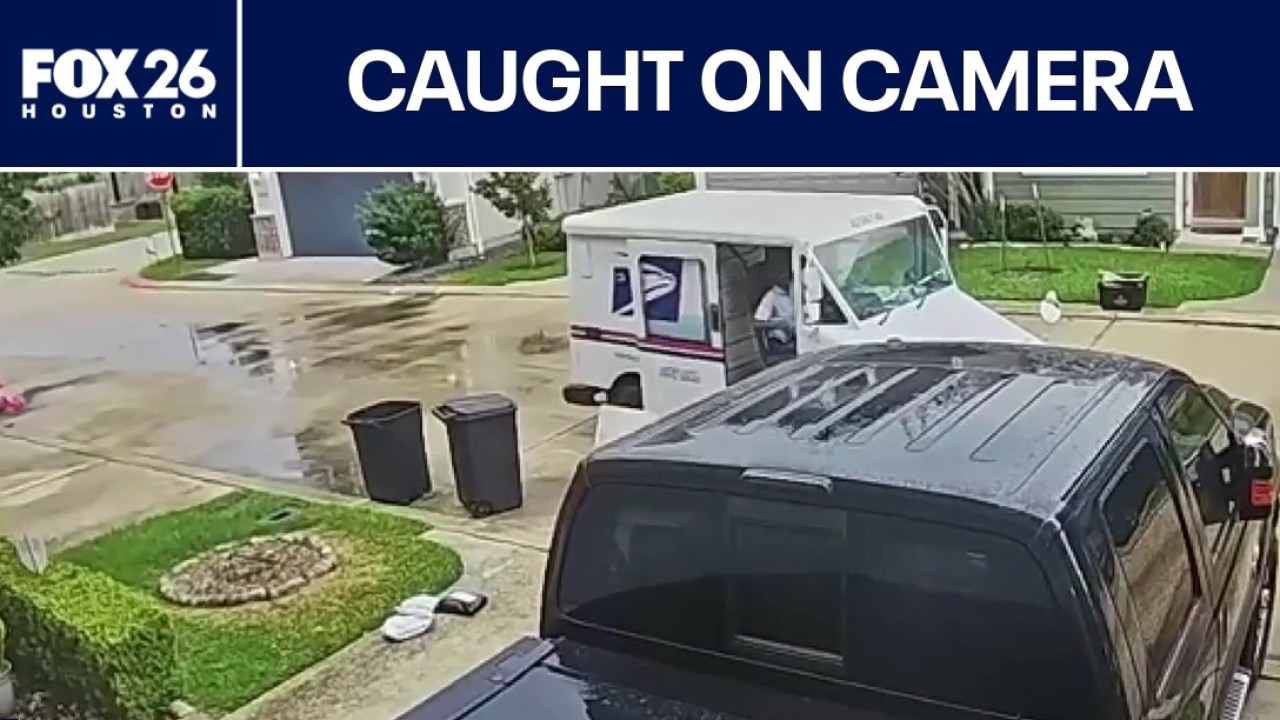 Postal worker caught throwing packages from truck