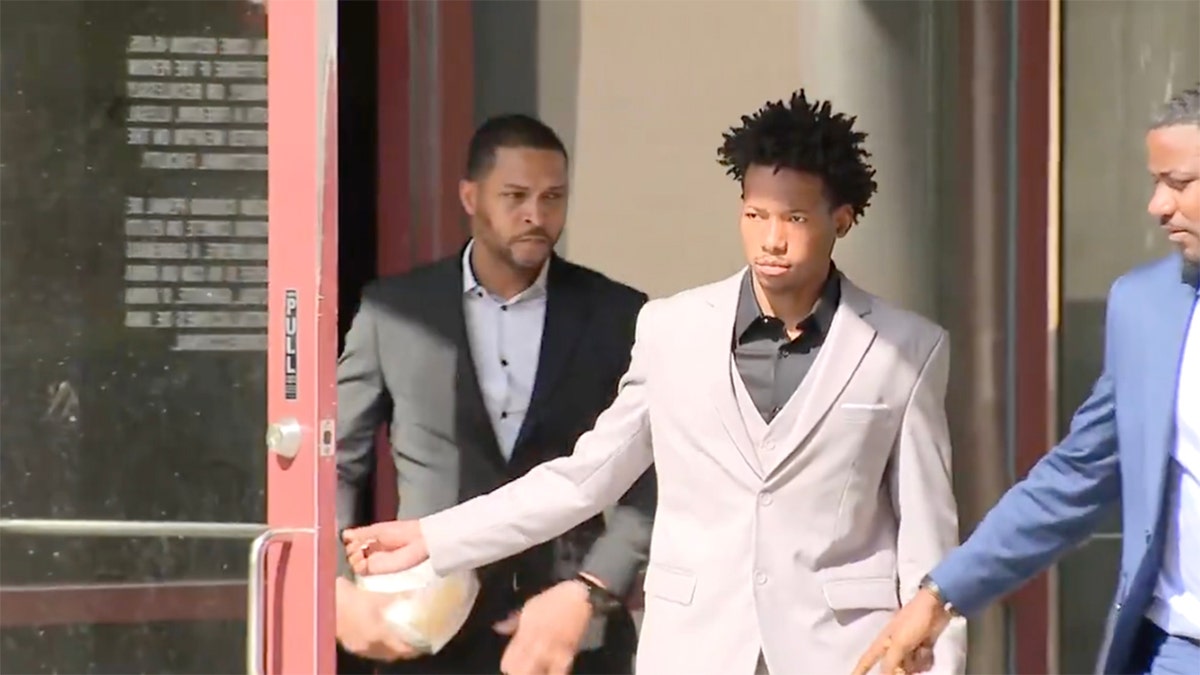 Karmelo Anthony walking out of Collin County Jail