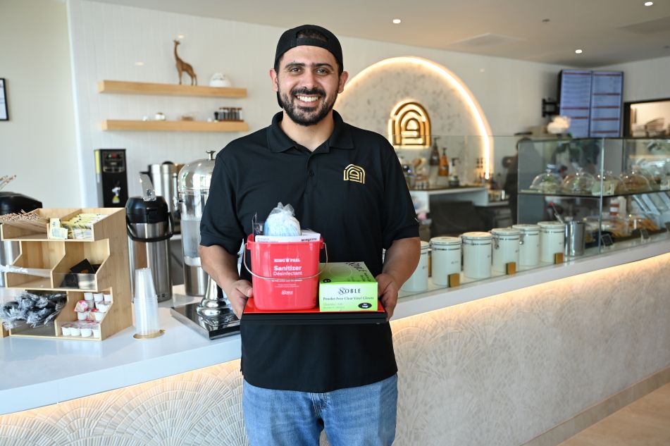 Owner of ARWA with welcome kit