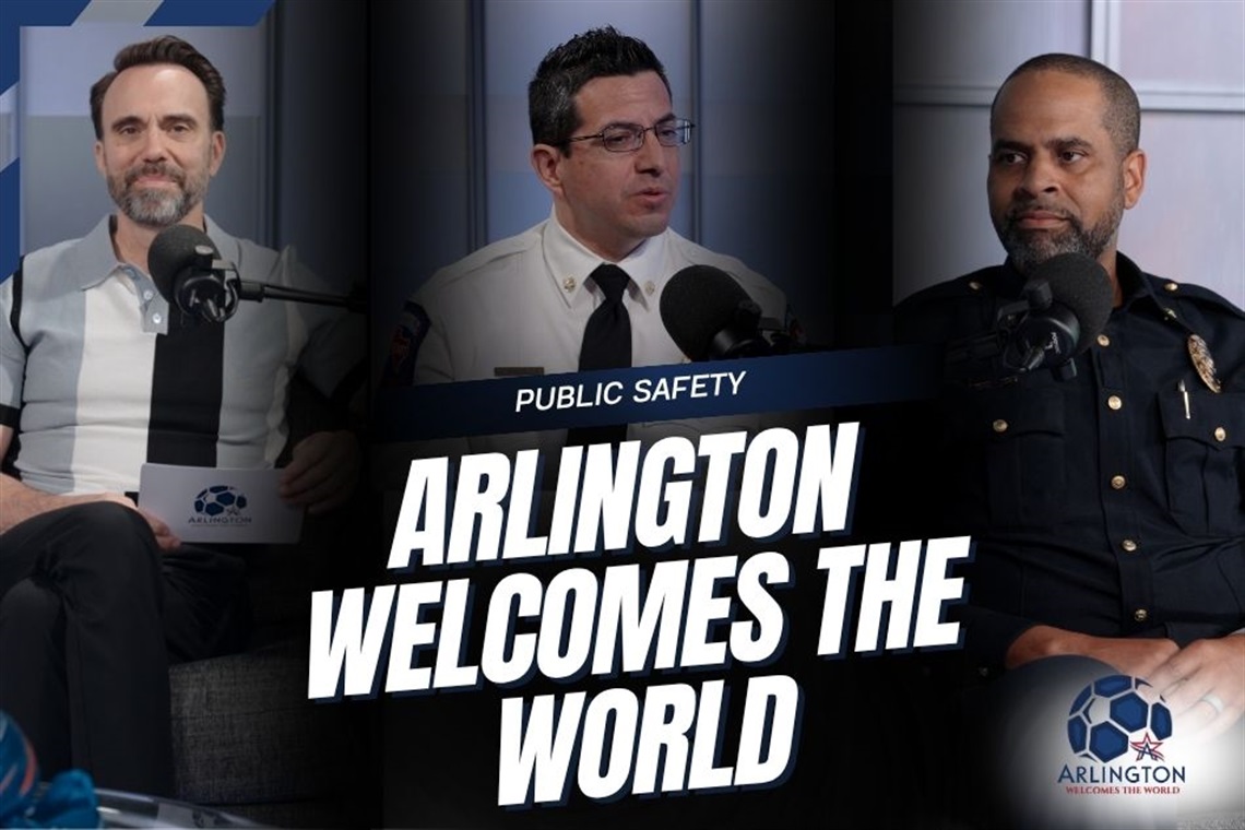 Arlington Welcomes the World Public Safety graphic