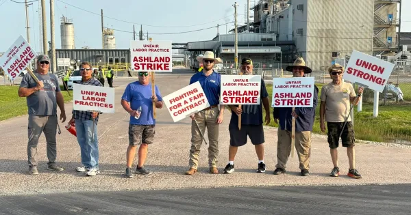 70 Workers Launch Strike at Ashland Specialty Chemicals in Texas City