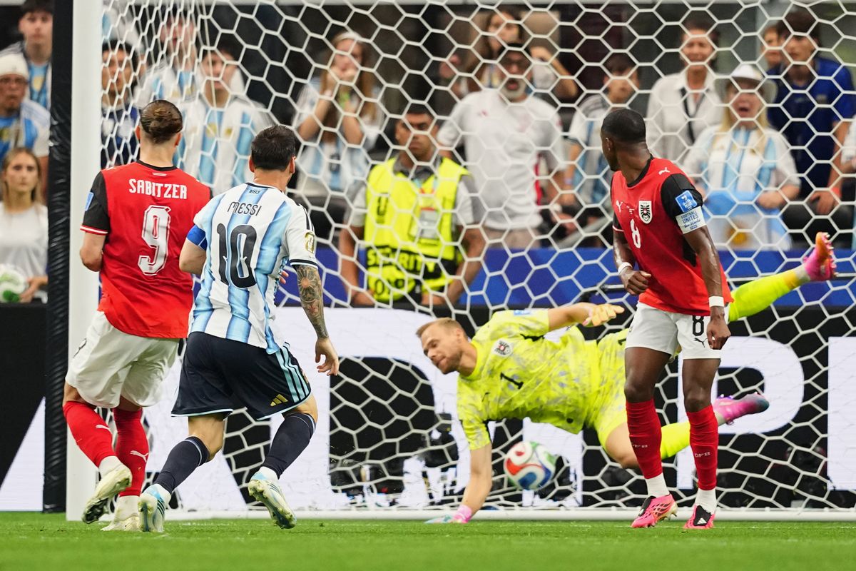 Lionel Messi becomes top scorer in World Cup history with tw...