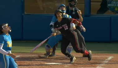 Texas Tech Softball Survives Wild Elimination Game Against UCLA