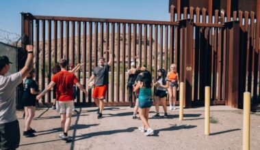 Internet Star Skweezy Jibbs Turns Border Wall Into Volleyball Net
