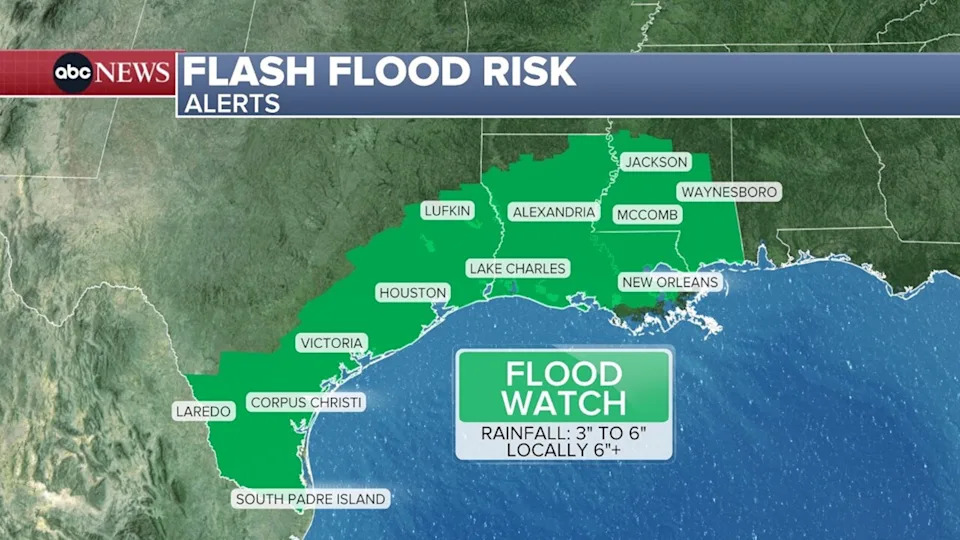 ABC News - PHOTO: An ABC News graphic shows the forecast on Tuesday, June 16, 2026.