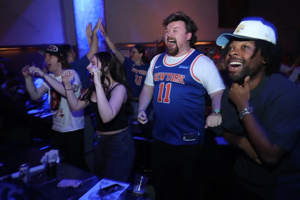 Fans watching NBA Finals Game 4 at Sob’s in the West Village. William C Lopez/NY Post