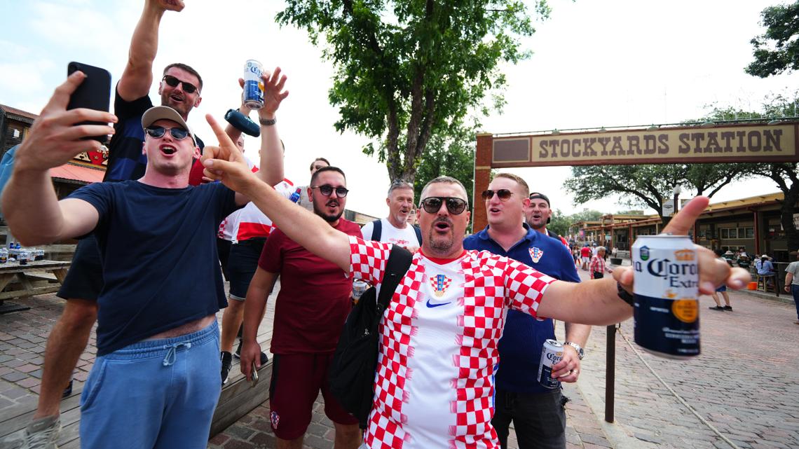 WATCH LIVE: World Cup brings a taste of England and Croatia to North Texas ahead of Arlington matchup