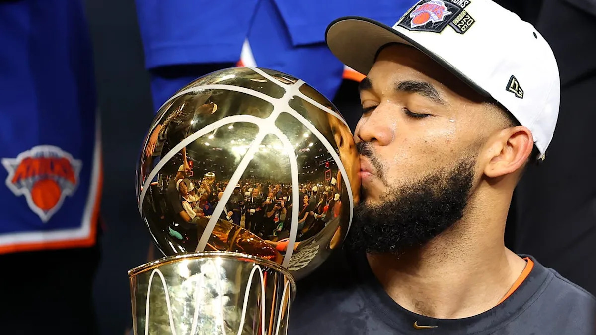 Karl-Anthony Towns calls Anthony Edwards after winning NBA title
