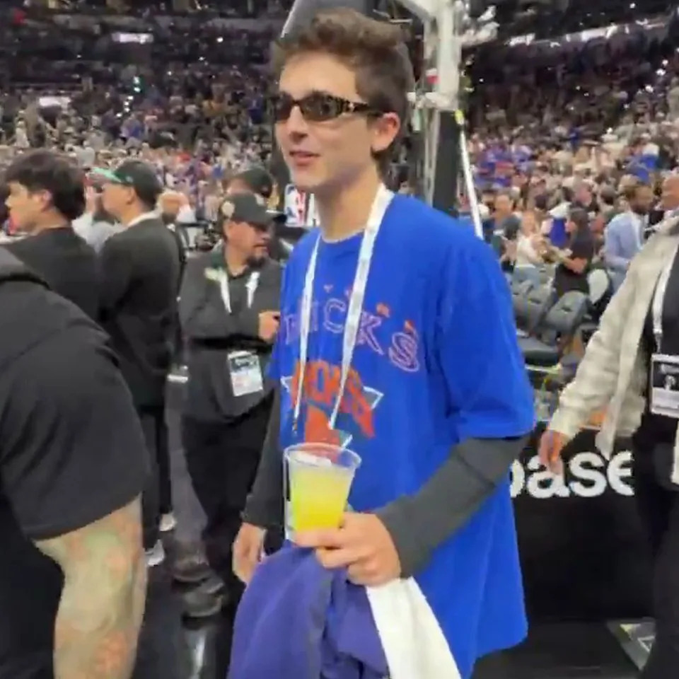 Timothée Chalamet in San Antonio for Game 5 of the NBA Finals on June 13, 2026Credit: SportsCenter/X